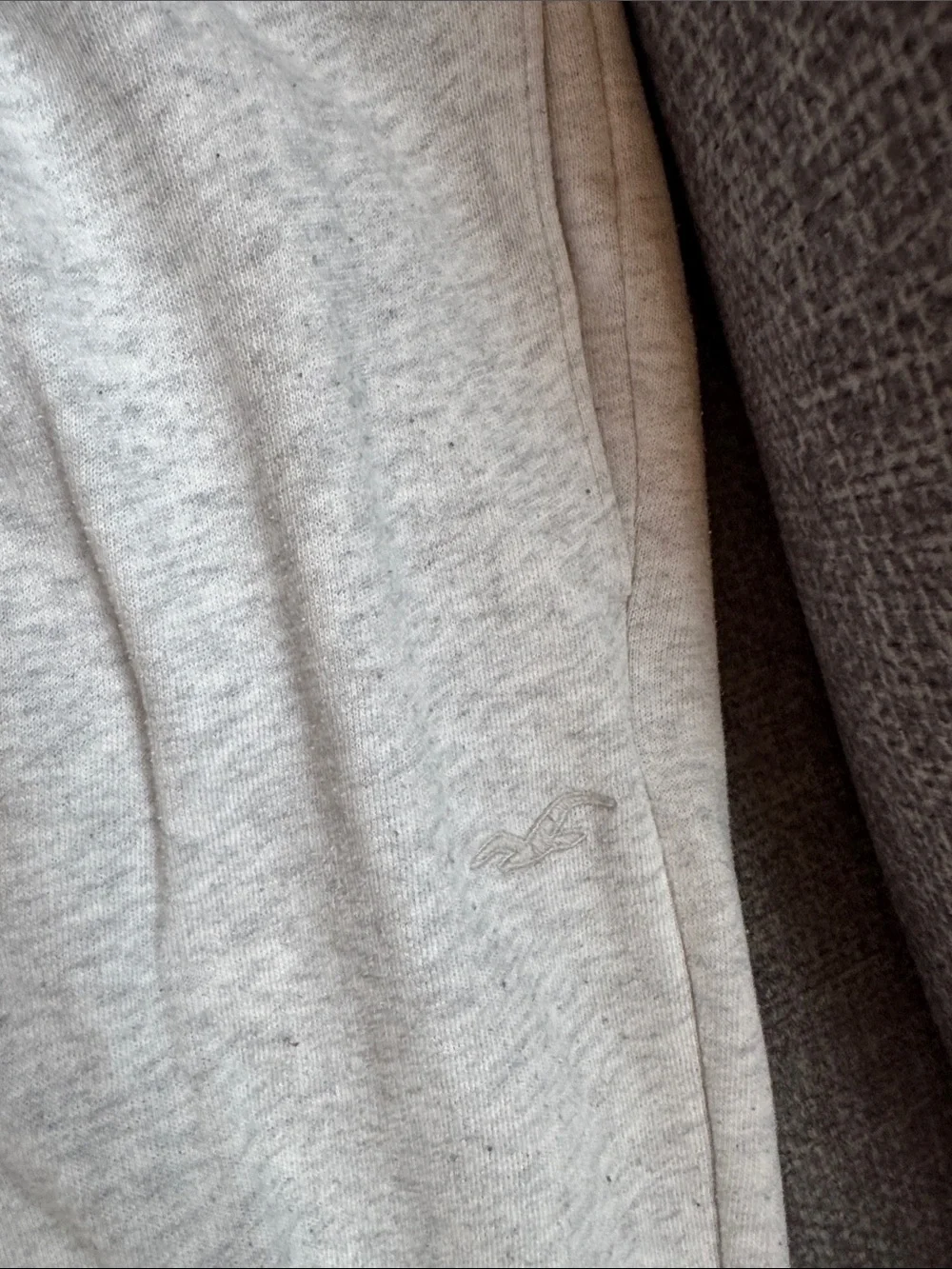 Hollister Light Gray Women's Elastic-Waist Jogger Pants